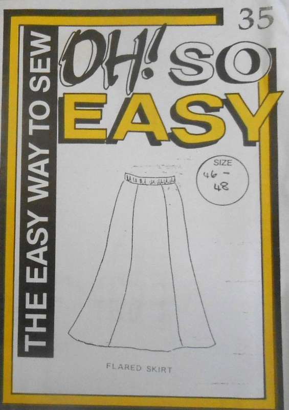 OH! SO EASY-35 FLARED SKIRT SIZE 46-48 COMPLETE