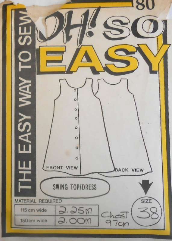 OH! SO EASY-80 SWING TOP/DRESS SIZE 38- COMPLETE