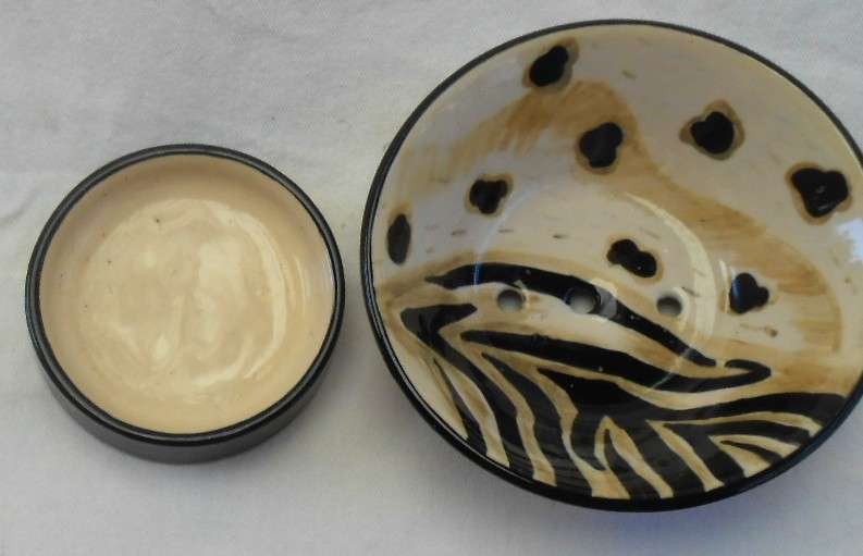 Large Beaded Enamel Mug