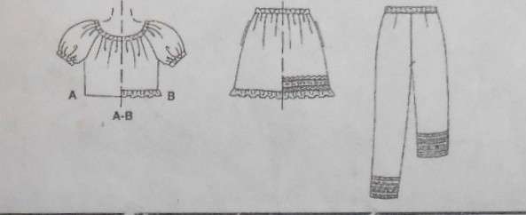 McCALLS 2653 GIRLS TOP-SKIRT-PANTS IN 2 LENGTHS SIZE 7-8-10 YEARS COMPLETE-CUT TO SIZE 10