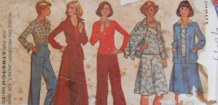 VINTAGE McCALLS 4844 DRESS -TGP-GILET-PANTS SIZE 14-BUST 36 COMPLETE-ZIPLOC