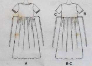McCALLS  8615 EASY FIT HIGH BODICE DRESS SIZE 16-18-20 COMPLETE CUT TO 20