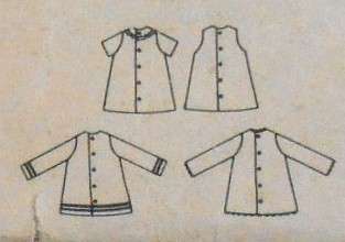 VINTAGE BUTTERICK 414 GIRLS SEMI FITTED A LINE DRESS SIZE 3 BREAST 56 CM/22 'COMPLETE