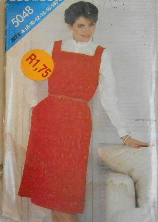 BUTTERICK 5048 PINAFORE DRESS SIZE 8-10-12-14-16-18 COMPLETE