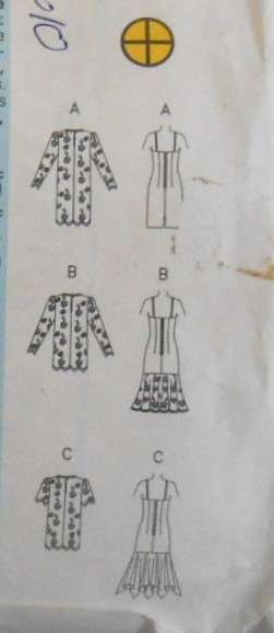 BUTTERICK 6697 STUNNING DRESS & TUNIC SIZE 6-8-10 COMPLETE CUT TO 10