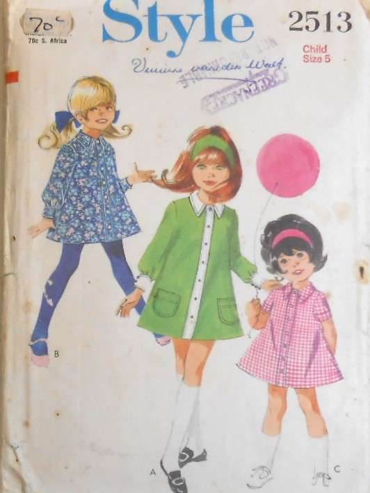 VINTAGE STYLE 2125 GIRLS DRESS SIZE 5 YEARS COMPLETE