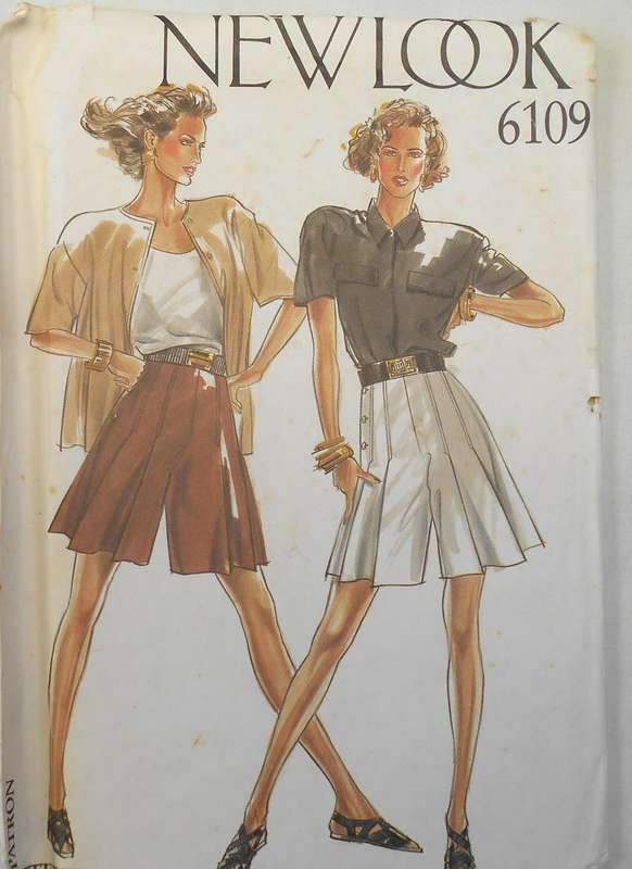 NEW LOOK PATTERNS 6109 CULOTTES SIZE 8-18 COMPLETE-UNCUT-F/FOLDED
