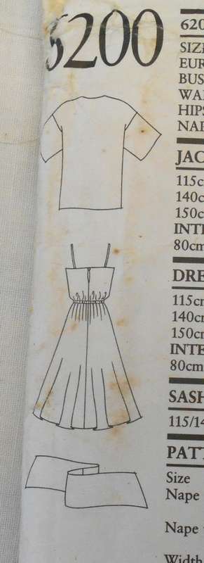 NEW LOOK PATTERNS 6200 SHOESTRING STRAP DRESS-SASH- CARDIGAN/JACKET SIZE 8-18 COMPLETE-PART CUT 18