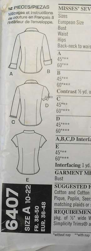 NEW LOOK PATTERNS 6407 SET OF SHIRTS SIZE 10-22 COMPLETE-CUT TO 22