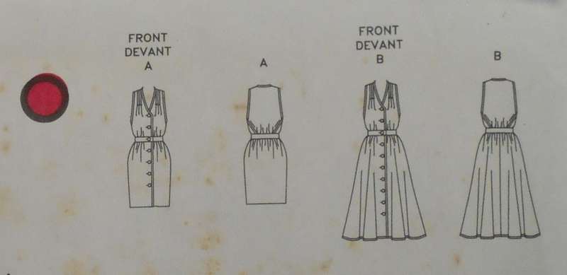 VOGUE 8305 FRPNT BUTTON BLOUSON DRESS SIZE 12-14-16 COMPLETE-UNCUT-F/FOLDED