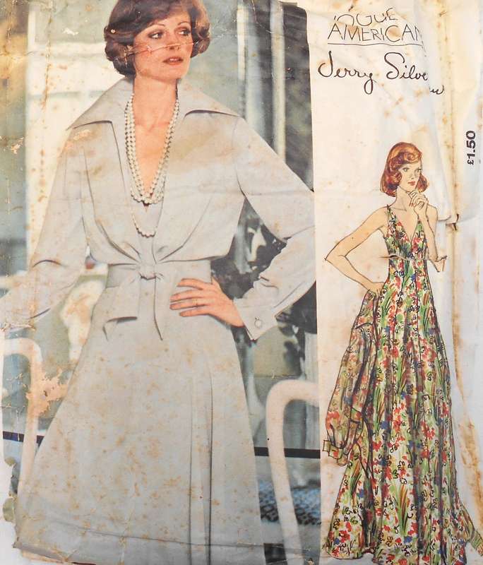 VOGUE AMERICANA 1117 EVENING DRESS & JACKET SIZE 12 BUST 34 COMPLETE-PK TORN-ZIPLOC