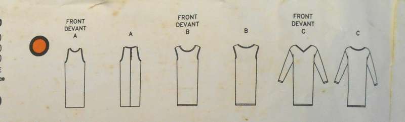 VOGUE 2690  LOOSE FITTING STRAIGHT DRESS - SIZE 12-14-16 VIEW B IS NOT SUPPLIED