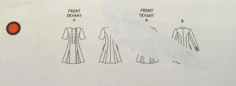 VOGUE 2782 RALPH LAUREN FITTED DRESS - SIZE 8-10-12 COMPLETE-UNCUT-F/FOLDED