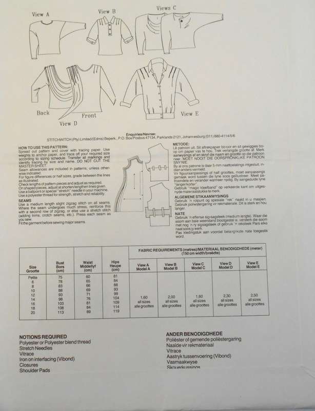DESIGNER STITCHWITCH SW01 FAST & FASHIONABLE T-SHAPE ELEGANCE SIZE 6-20 COMPLETE-UNCUT-F/FOLDED