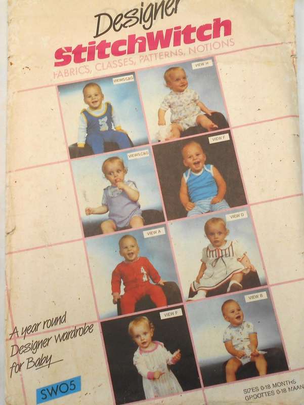 DESIGNER STITCHWITCH SW05 A YEAR-ROUND DESIGNER WARDROBE FOR BABY SIZE 0-18 COMPLETE-UNCUT-F/FOLDED