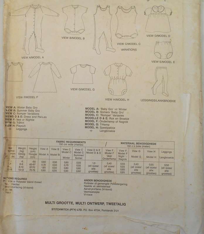 DESIGNER STITCHWITCH SW05 A YEAR-ROUND DESIGNER WARDROBE FOR BABY SIZE 0-18 COMPLETE-UNCUT-F/FOLDED