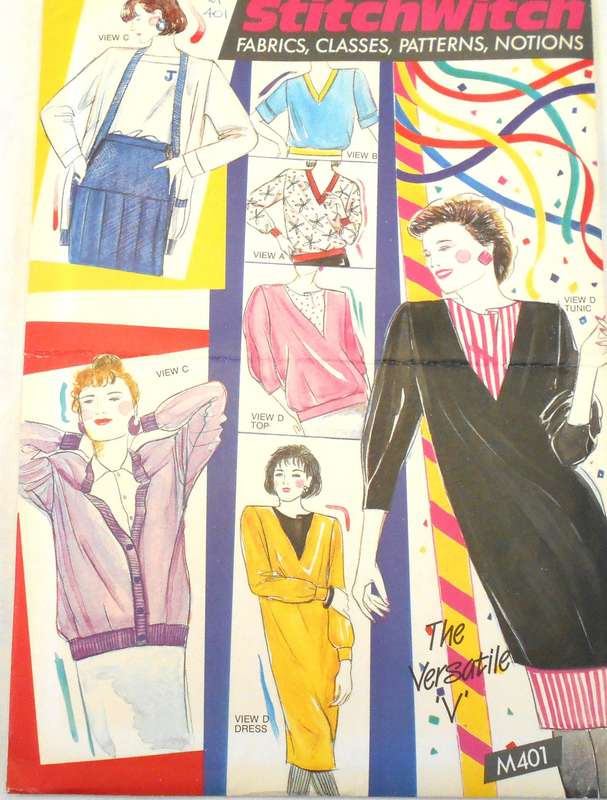 STITCHWITCH M401 THE VERSITILE V SIZE 6-22 COMPLETE-UNCUT-NO SEPARATE INST