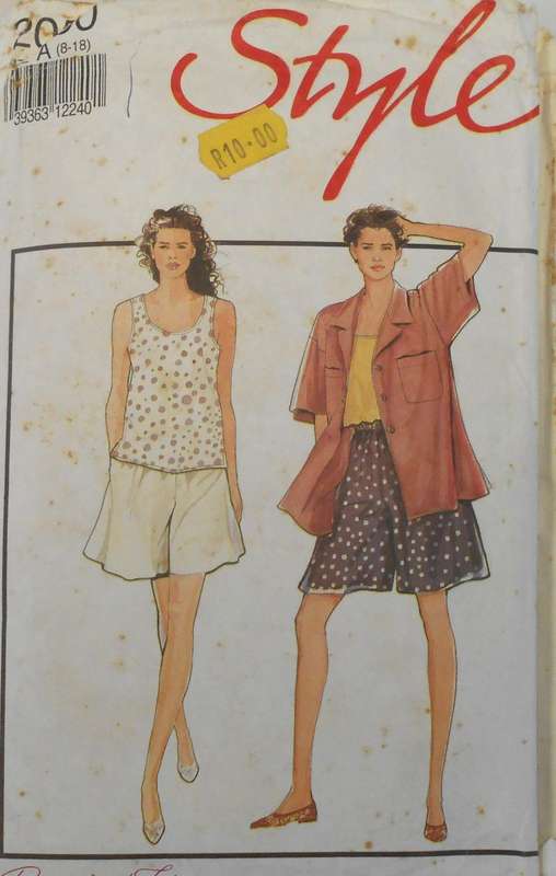 STYLE 2050 SHIRT & TANK TOP-SIZE 8-18 CUT TO 18- NO SHORTS SUPPLIED