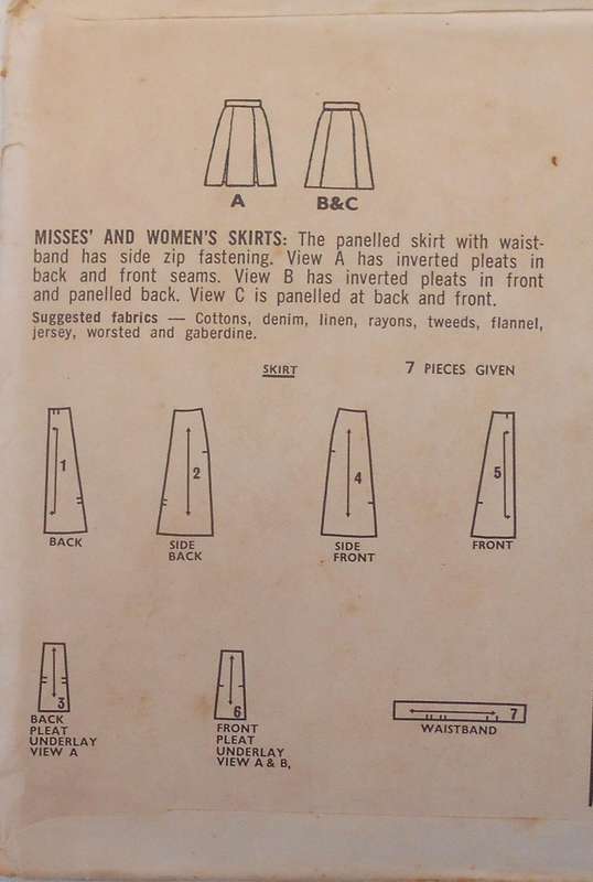 VINTAGE STYLE 2363 SET OF SKIRTS SIZE WAIST 29 HIP 40 COMPLETE
