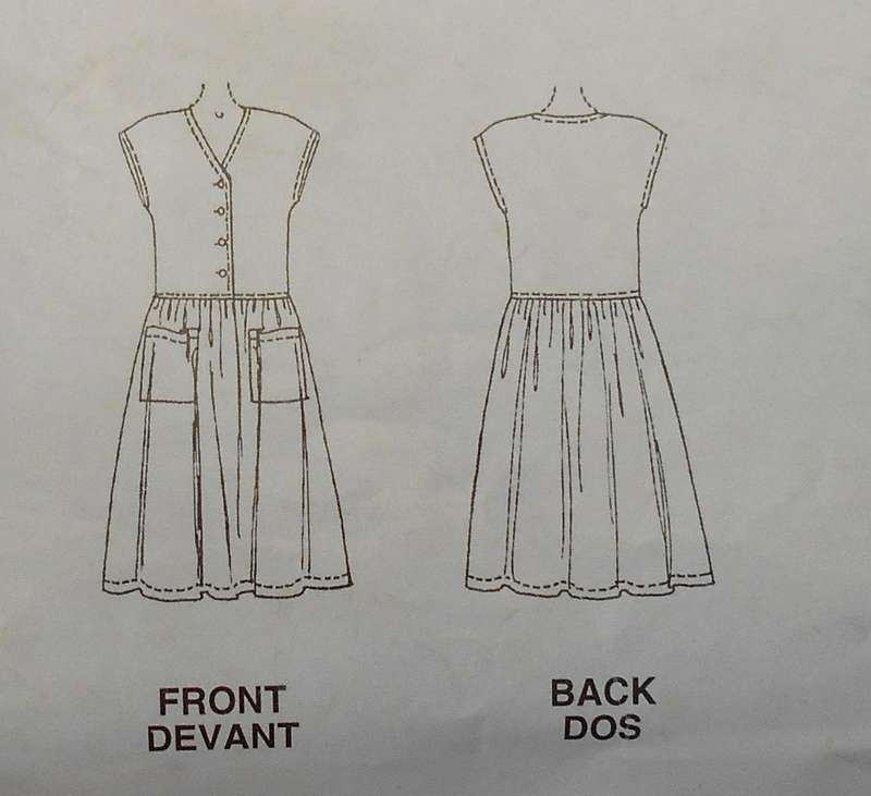McCALLS 5913 LOOSE FITTING DRESS SIZE 18-20-22-24 COMPLETE CUT TO 24