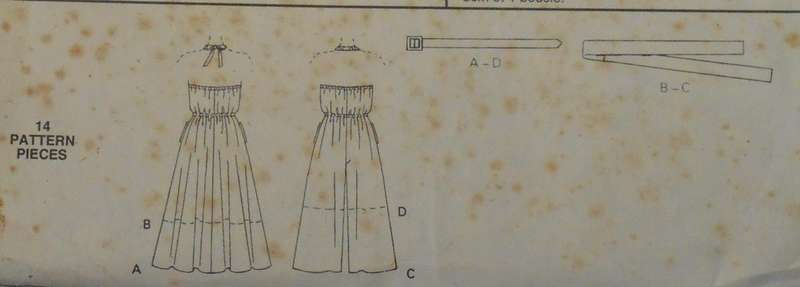 McCALLS 6004 DRESS-SPLIT SKIRT DRESSTIE BELT-BELT SIZE 8-10-12 COMPLETE-UNCUT-F/FOLDED