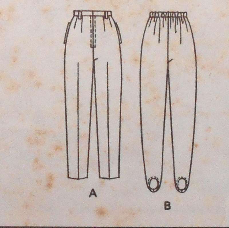 McCALLS 6108 PANTS-STIRRUP PANTS SIZE 14-16-18 COMPLETE-ONLY STRIRRUP PANTS CUT