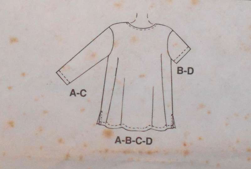 McCALLS 8254 MATERNITY NURSING TOPS SIZE MEDIUM 12-14 COMPLETE-UNCUT-F/FOLDED
