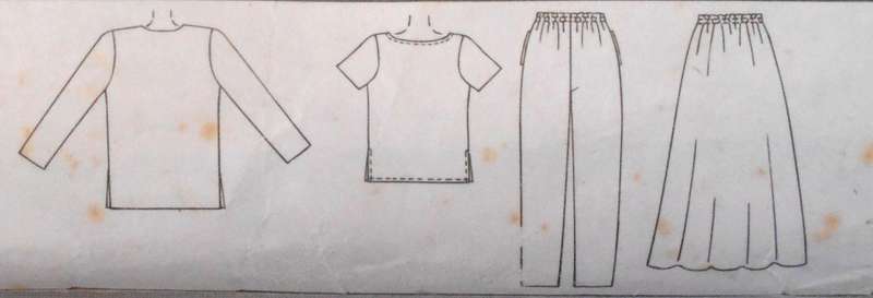 McCALLS 9267 UNLINED JACKET-TOP-PULL ON PANTS-BIAS SKIRT SIZE 16-18-20 COMPLETE-CUT TO 20