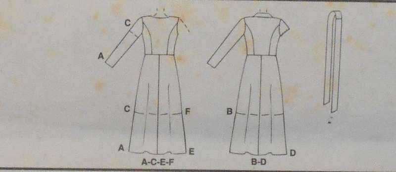 McCALLS 9361 WRAP DRESS IN 2 LENGTHS & SASH SIZE 16-18-20 COMPLETE-UNCUT-F/FOLDED