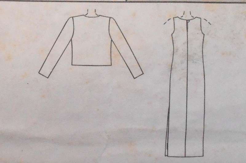 McCALLS 9459 DRESS & SHORT UNLINED JACKET SIZE 10-12-14 COMPLETE-CUT TO 14