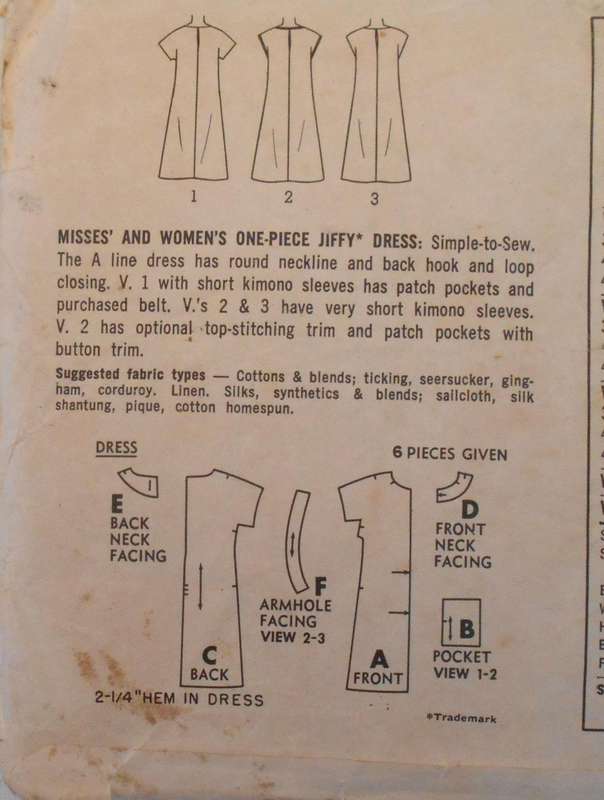 SIMPLICITY 5960 ONE PIECE DRESS SIZE MEDIUM 14-16 BUST 34-36 SEE LISTING