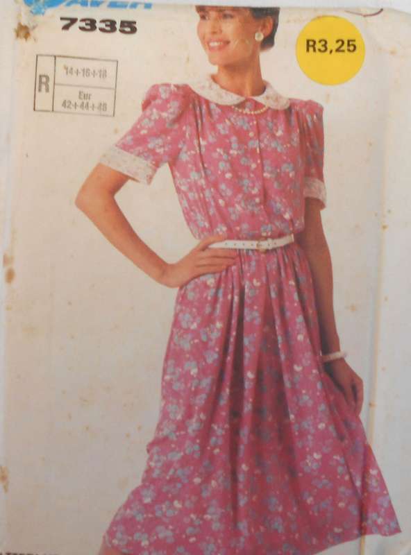 SIMPLICITY 7335 PULLOVER DRESS SIZE 14-16-18 COMPLETE-UNCUT-F/FOLDED