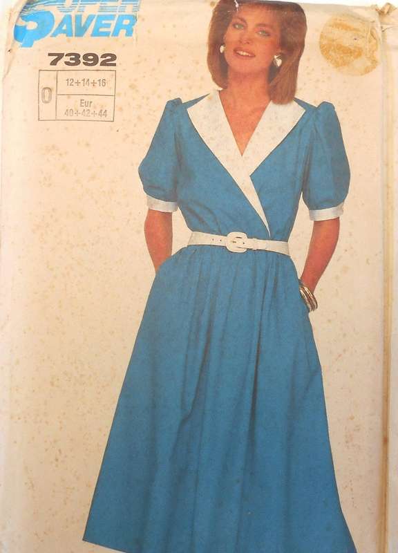 SIMPLICITY 7392 PULLOVER DRESS SIZE 12-14-16 COMPLETE-UNCUT-F/FOLDED