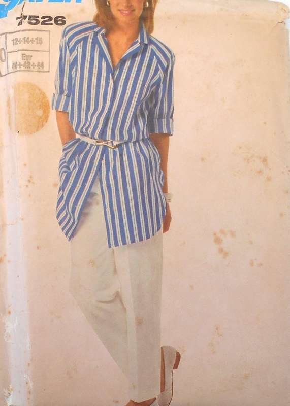 SIMPLICITY 7526 SHIRT & PANTS SIZE 12-14-16 COMPLETE-CUT TO 16