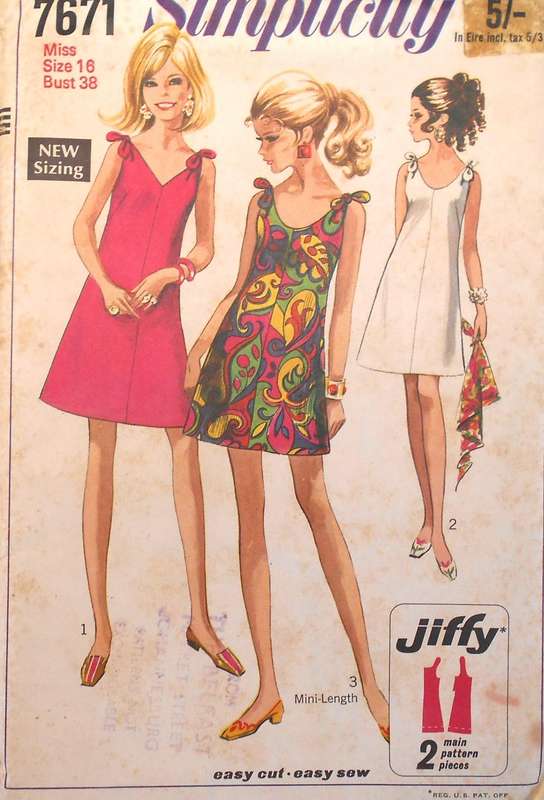 SIMPLICITY 7671 STUNNING SUMMER DRESS WITH SHOULDER TIES SIZE 16 BUST 38 COMPLETE-UNCUT-F/FOLDED