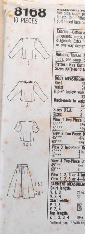 SIMPLICITY 8169 TWO PIECE DRESS IN 2 LENGTHS SIZE 12-18 COMPLETE-UNCUT-F/FOLDED