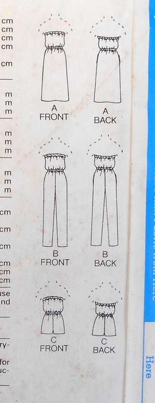 BUTTERICK 3172 LOOSE FITTING DRESS & JUMPSUIT SIZE 9 COMPLETE