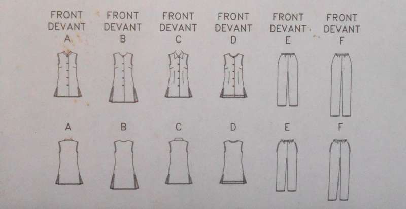 BUTTERICK 3472 TOP-TUNIC-PANTS SIZE 8-10-12 COMPLETE-PART CUT TO 12