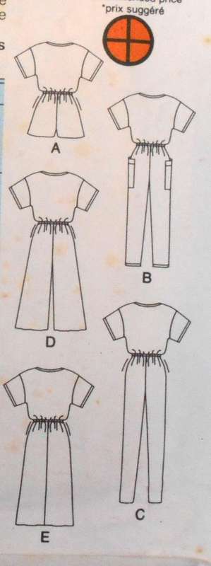 BUTTERICK 3634 DRESS & JUMPSUIT SIZE 18-20-22 COMPLETE-UNCUT-F/FOLDED