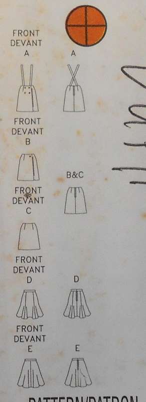 BUTTERICK 4016 SET OF SKIRTS SIZE 14-16-18 COMPLETE-UNCUT-F/FOLDED