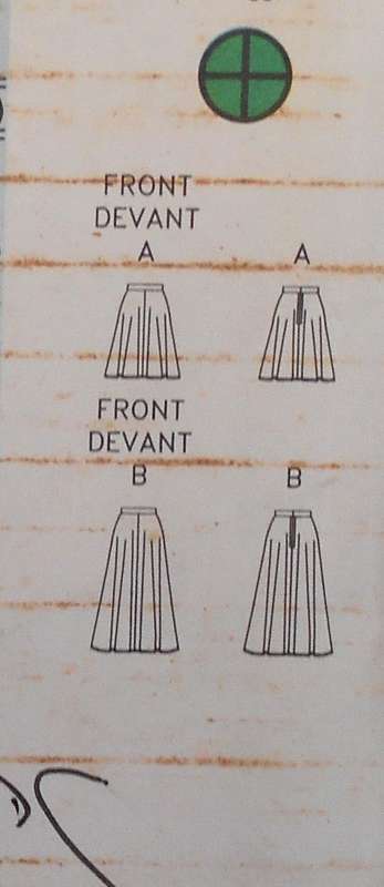 BUTTERICK 5322 FLARED SKIRT SIZE 12-14-16 COMPLETE-CUT TO 16