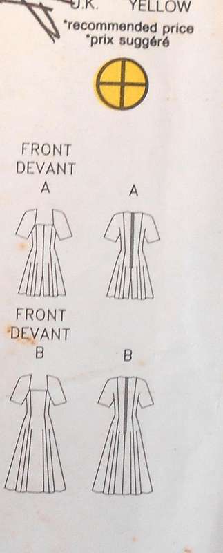 BUTTERICK 5365 SQUARE NECK CULOTTE DRESS & DRESS SIZE 14-16-18 COMPLETE-UNCUT-F/FOLDED