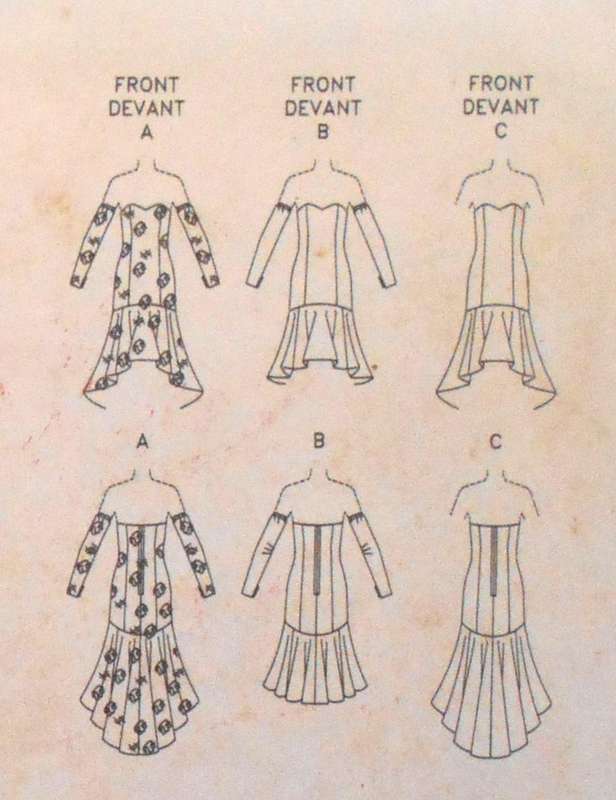 BUTTERICK 6208 CLOSE FITTING LINED EVENING DRESS SIZE 6-8-10 COMPLETE-UNCUT-F/FOLDED