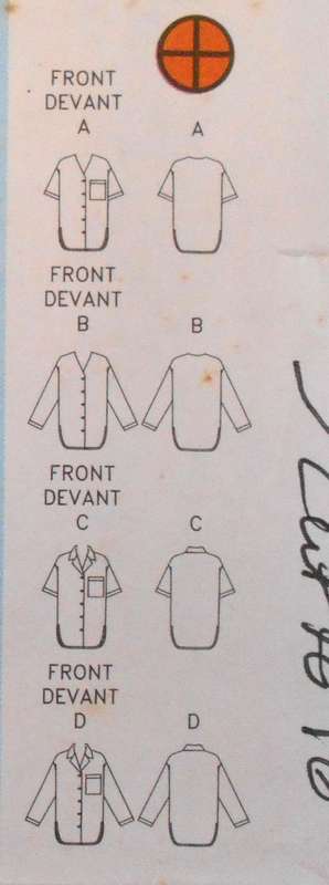 BUTTERICK 6225  SHIRT SIZE 12-14-16 COMPLETE-CUT TO 16-ZIPLOC