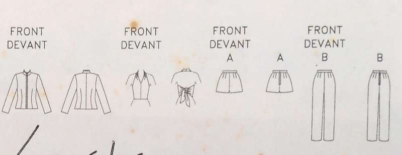 BUTTERICK 6649 JACKETS-TOP-SHORTS-PANTS SIZE 18-20-22 COMPLETE-UNCUT-F/FOLDED
