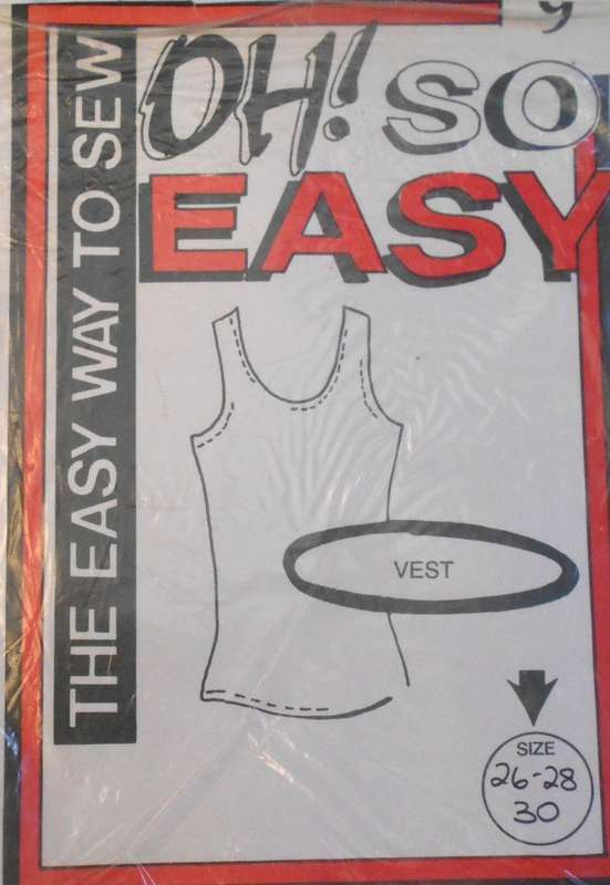 OH SO EASY 9 VEST SIZE 26-28-30 COMPLETE