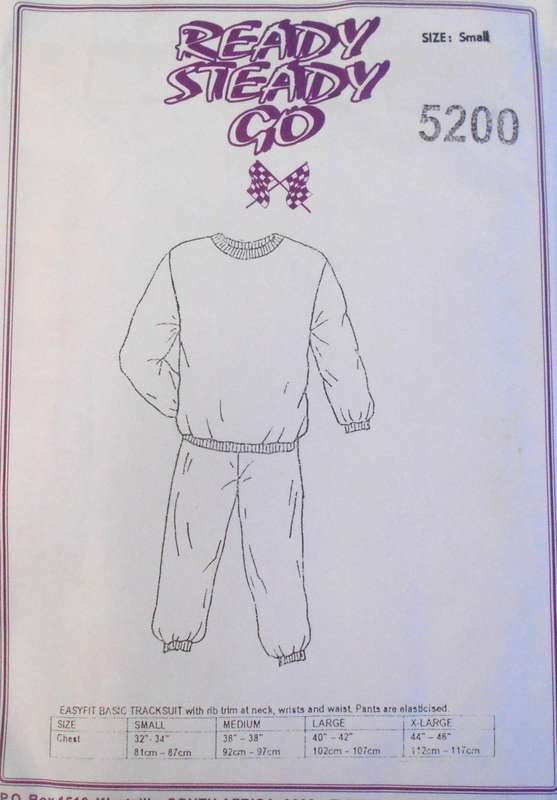 READY STEADY GO 5200 TRACKSUIT SIZE SMALL (32-34) COMPLETE