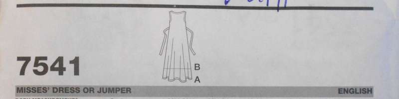 SIMPLICITY 7341 DRESS OR PINAFORE SIZE XS-XL (30 1/2 - 46") COMPLETE-UNCUT-F/FOLDED