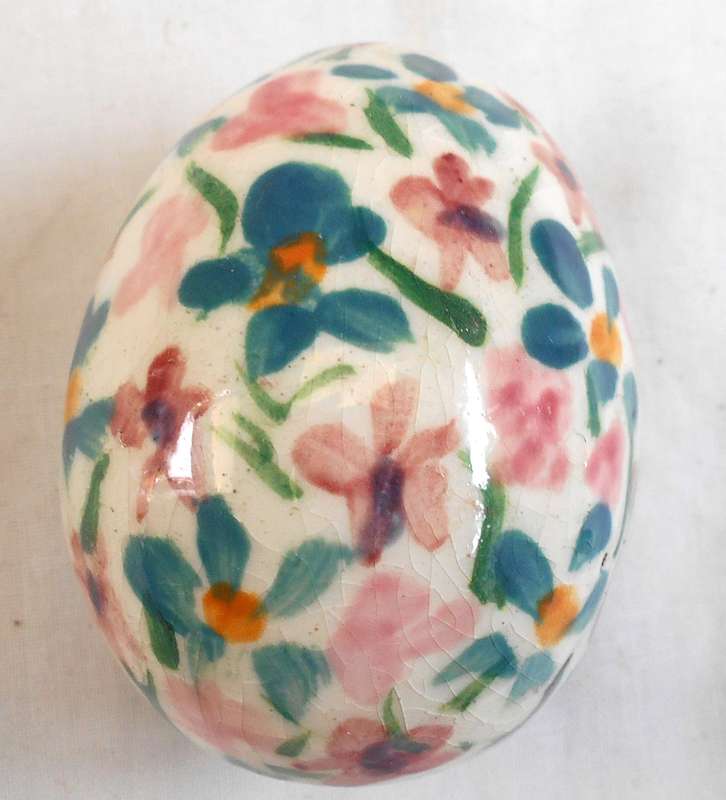 HAND PAINTED CERAMIC EGG