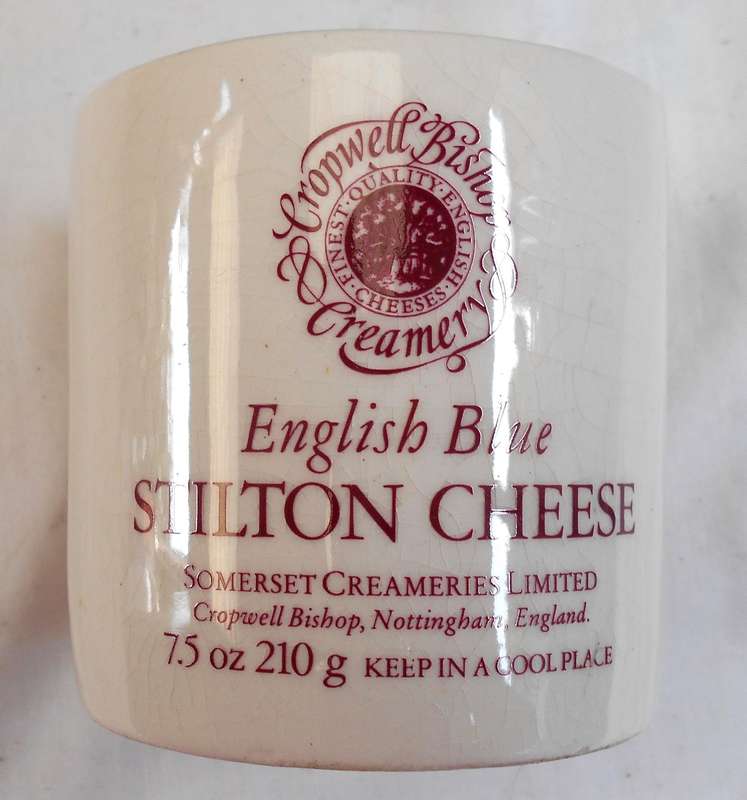 ENGLISH BLUE STILTON CHEESE CHINA POT